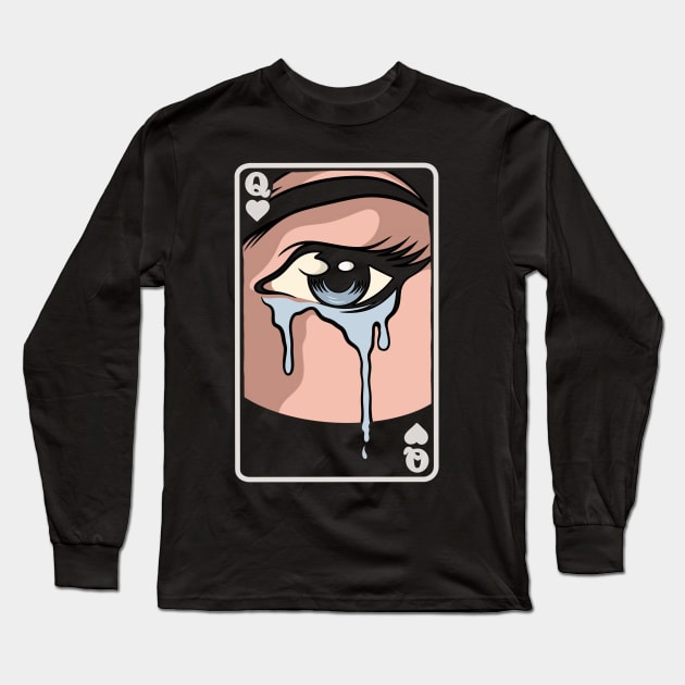 Tears and woman Long Sleeve T-Shirt by gggraphicdesignnn